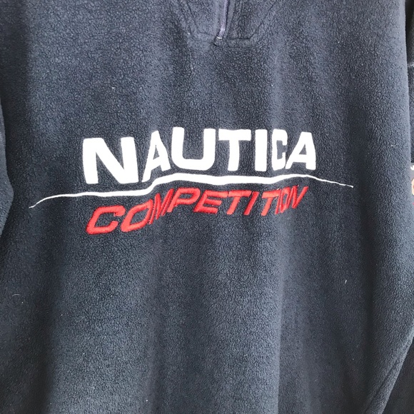 SALE Nautica Competition Fleece Spell Out Pullover - Picture 4 of 7